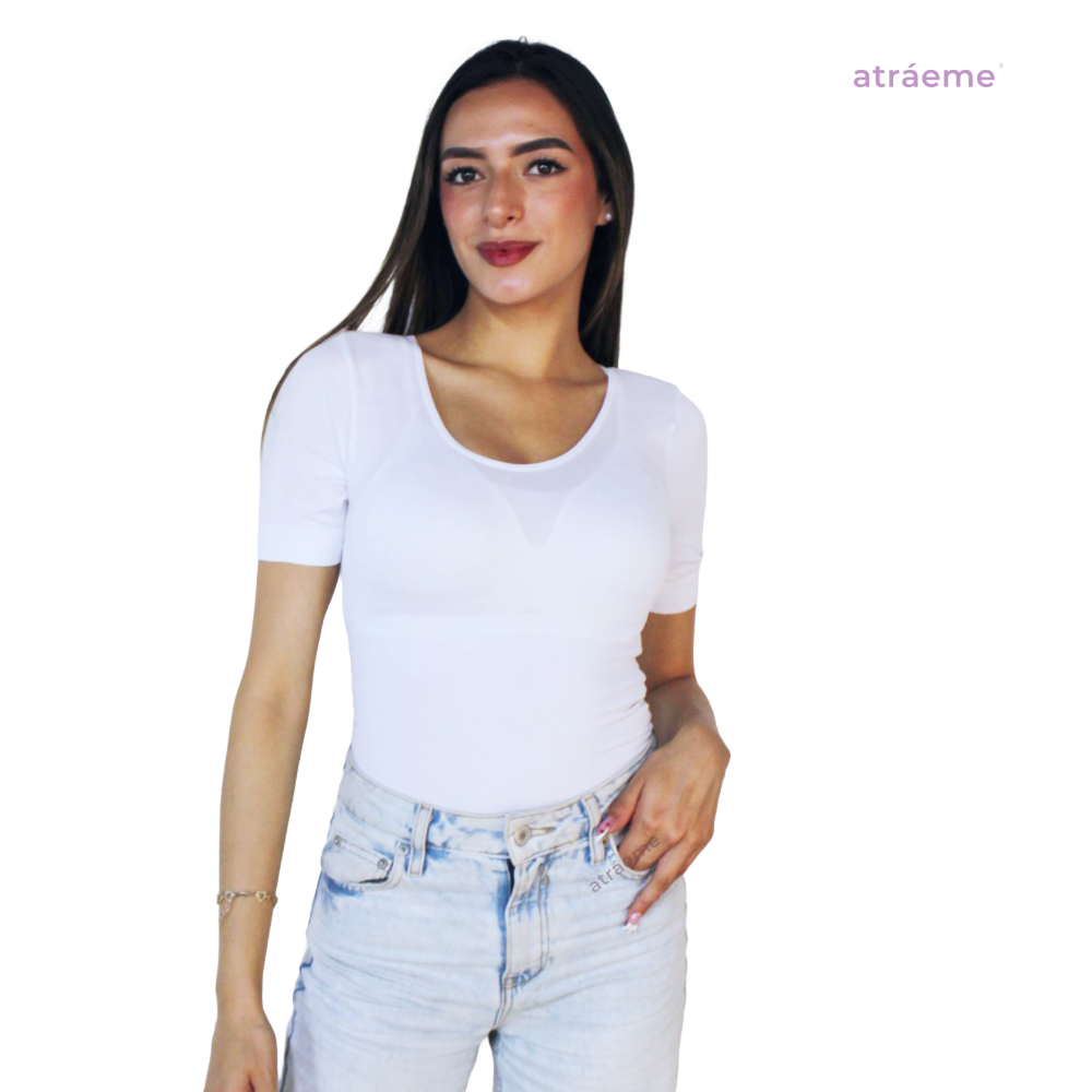 Body blusa reductor con manga ref.903