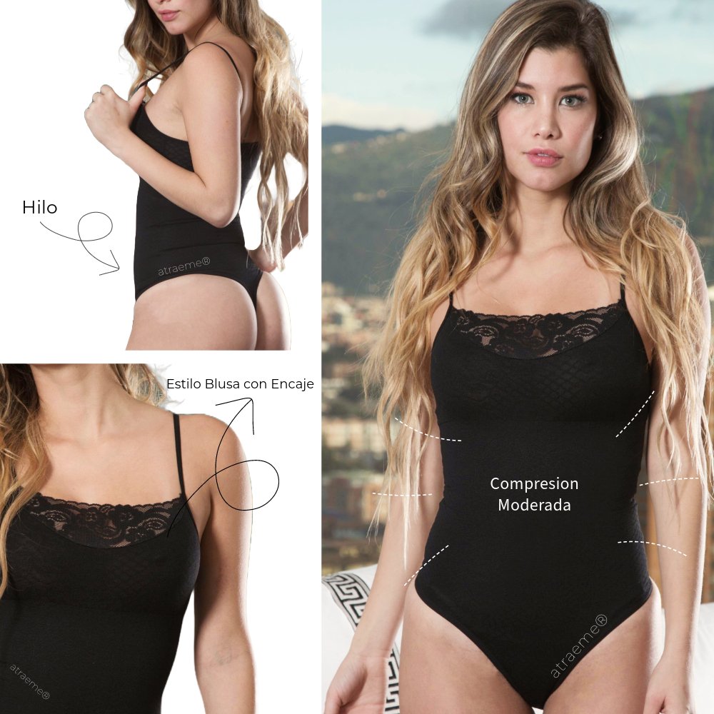 Body blusa con encaje - Atraeme