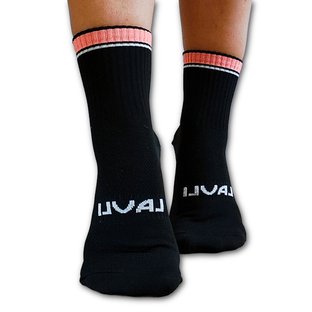 Pack x3 Medias Deportivas Caña Alta Dama Colores Surtidos Lauli