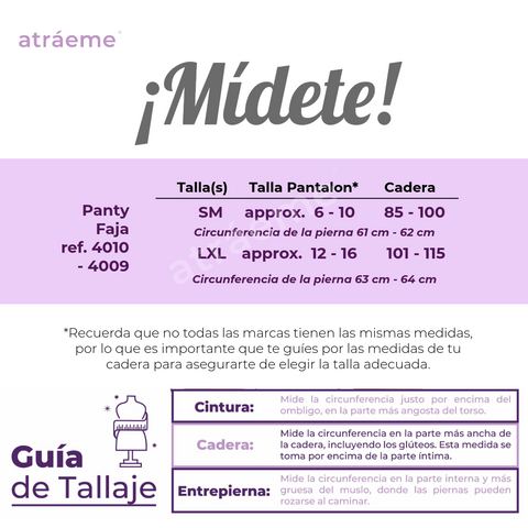 Guía de Tallas